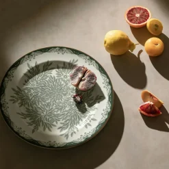 Ostindia Floris Plate 27 cm, Green