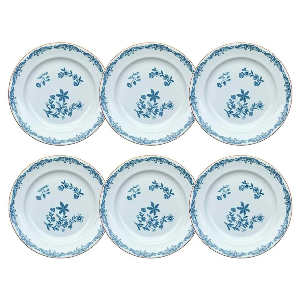 Ostindia Plate 27 cm, 6 Pcs