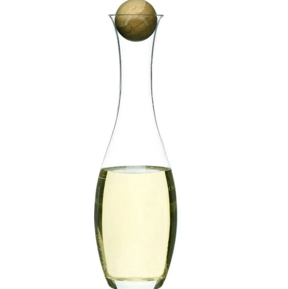 Oval Oak Wine/water carafe with oak stopper