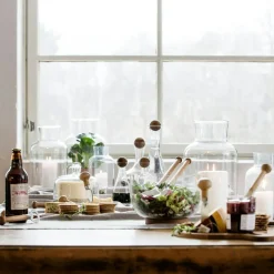 Oval Oak Wine/water carafe with oak stopper