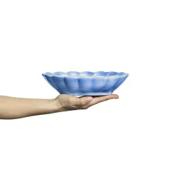 Oyster Bowl 75 cl, Blue