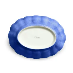 Oyster Bowl 75 cl, Blue