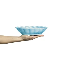 Oyster Bowl 75 cl, Blue