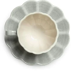 Oyster Cup With Saucer 25 cl, Sand
