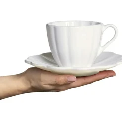 Oyster Cup With Saucer 25 cl, Sand