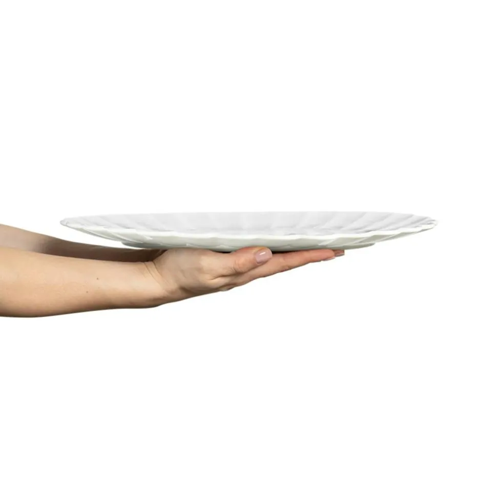 Oyster Dish 35x30 cm, Plum