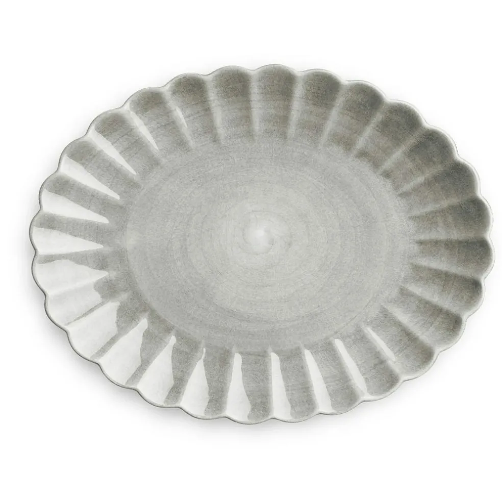 Oyster Dish 35x30 cm, Plum