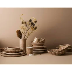 Oyster Plate, Orange, 20 cm