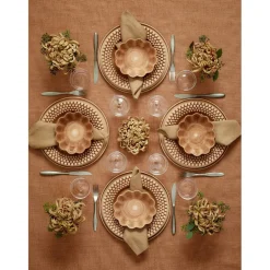 Oyster Plate, Orange, 20 cm