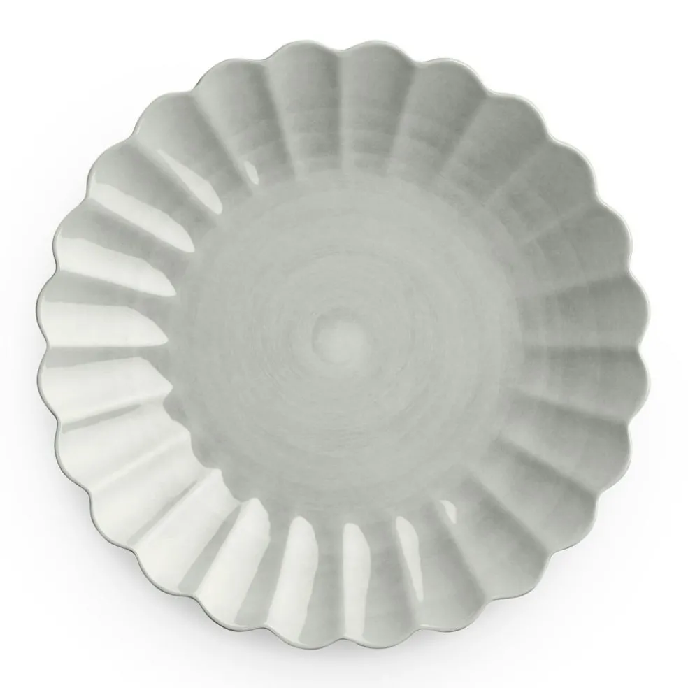 Oyster Plate, Yellow, 28 cm