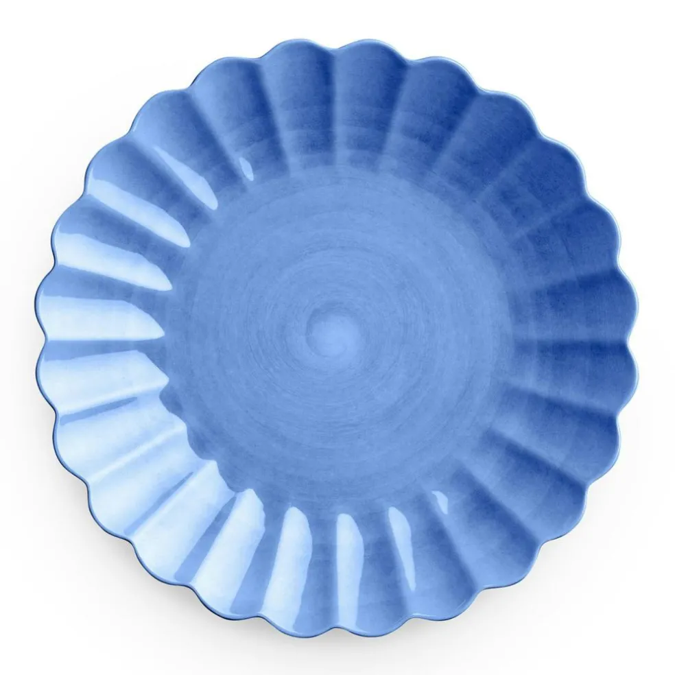 Oyster Plate, Yellow, 28 cm