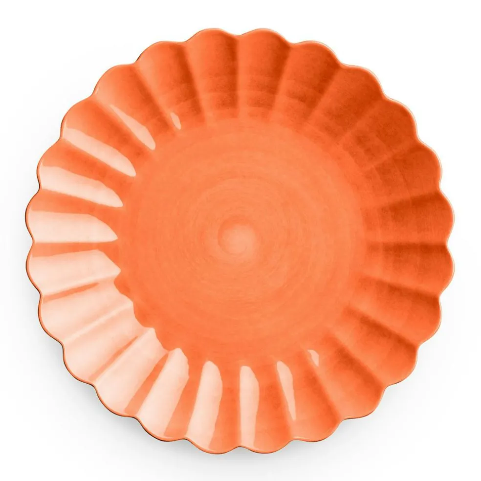 Oyster Plate, Yellow, 28 cm