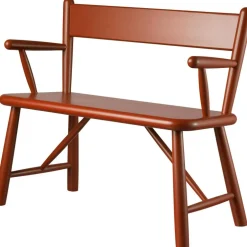 P11 Bench 70 cm, Lacquered Beech / Nature