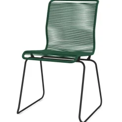 Panton One Dining Chair, Green / Stainless Steel Outdoor