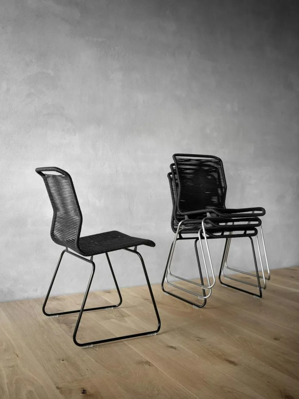 Panton One Dining Chair, Green / Stainless Steel Outdoor