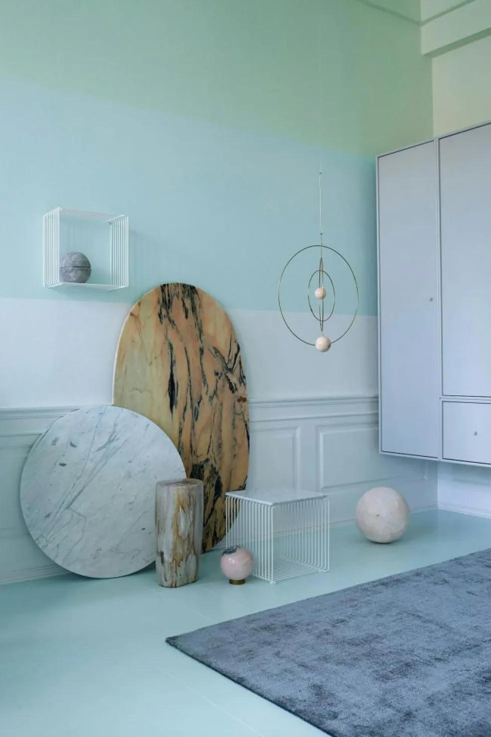 Panton Wire Top Panel D:34, Pine