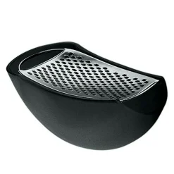 Parmenide Grater with Cheese Cellar, Black