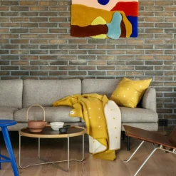 Pastille Throw 135x200 cm, Sun Yellow