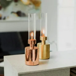 Patina Oil Lamp Mini, Copper