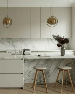 Pauline Bar Stool 65 cm, Oiled Oak / Hallingdal Grey