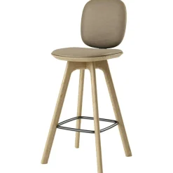 Pauline Comfort Bar Chair 75 cm, Oiled Oak / Hallingdal Grey