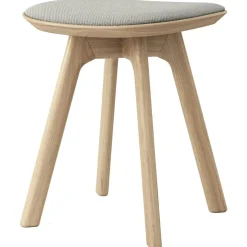 Pauline Stool, Fumed Oak / Leather Cinnamon
