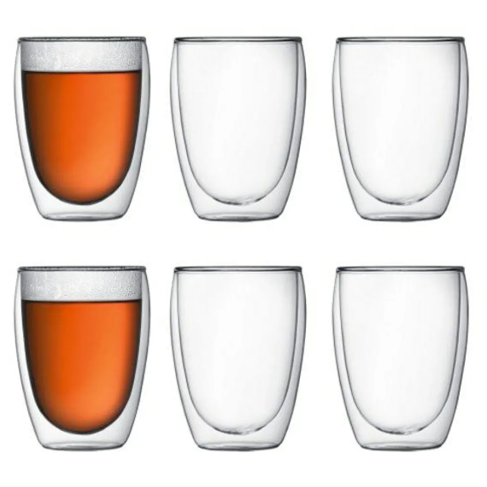 PAVINA Double wall Glass 35 cl, 6-pcs