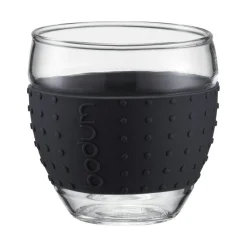 Pavina Glass With Silicone Black, 2-pcs