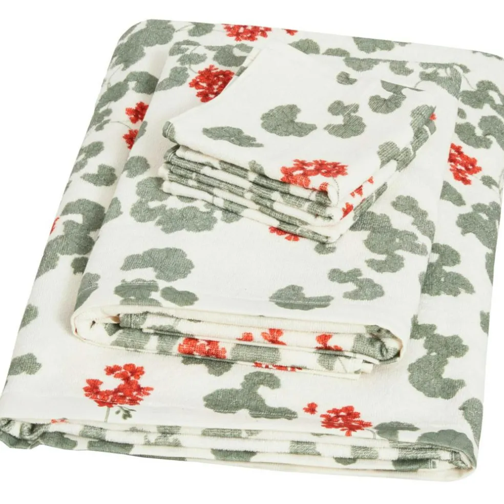 Pelargonium Bath Towel, 140x70 cm