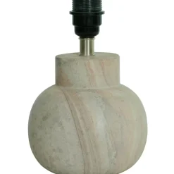 Pella Lamp Base, Travertine