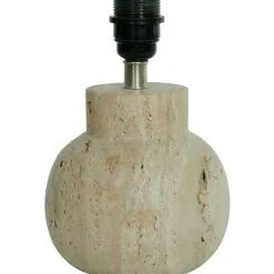 Pella Lamp Base, Travertine