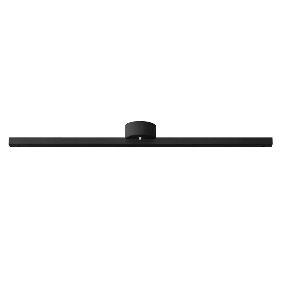 Pendant Suspension Rail For 2 Pendants, Matt Black