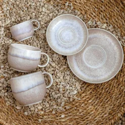 Perlemor Coffee Saucer, Sand