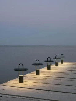 Pier Led Lamp Portable 25 cm, Black