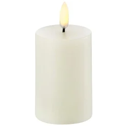 Pillar Candle Led Nordic White, 5 x 7,5 cm