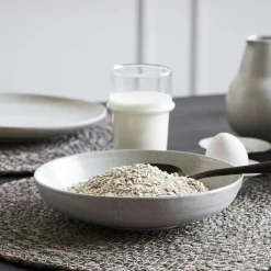 Pion Deep Plate 19 cm, White / Grey