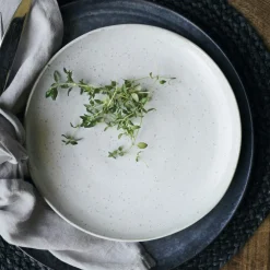 Pion Plate 21,5 cm, White / Grey