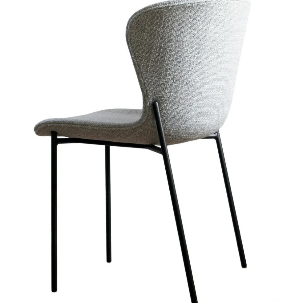 Pipe Chair, Beige Karakorum / Black Steel