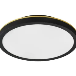 Plafon 20 Wall/Ceiling Lamp, Black / Brass