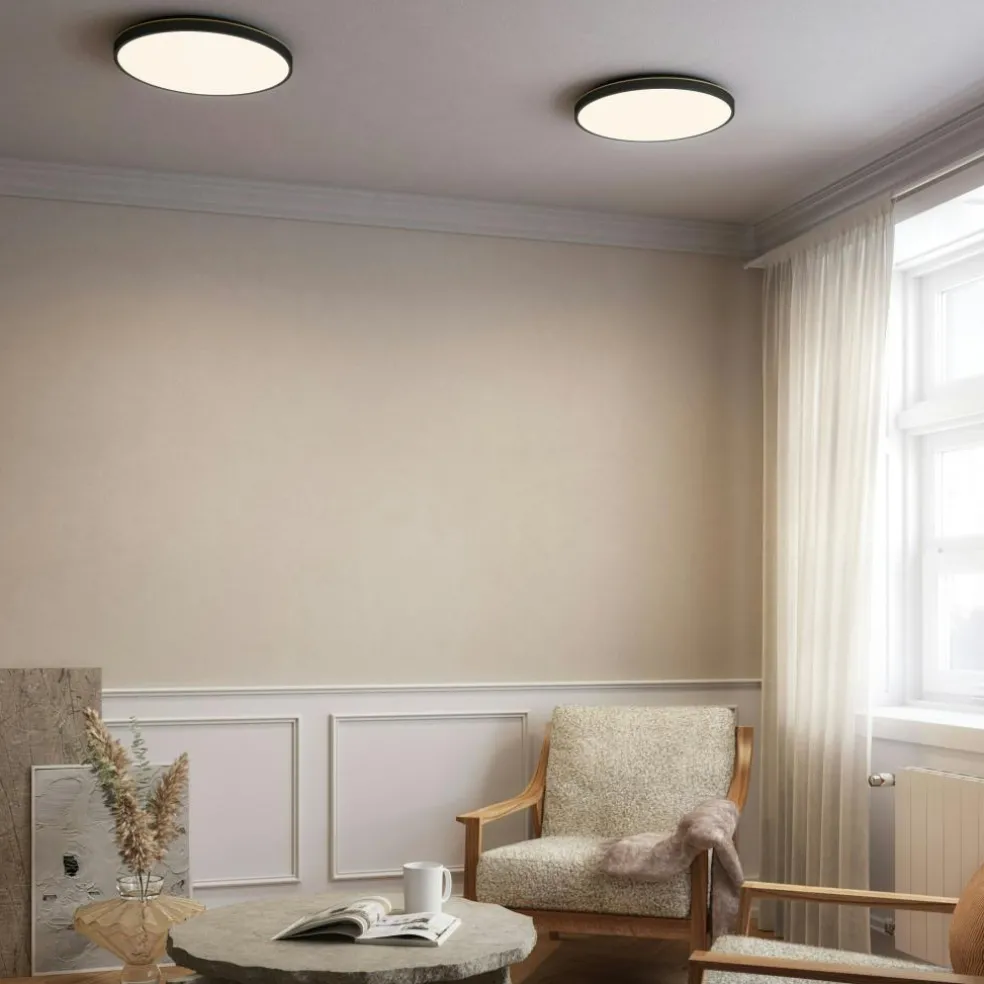 Plafon 20 Wall/Ceiling Lamp, Black / Brass