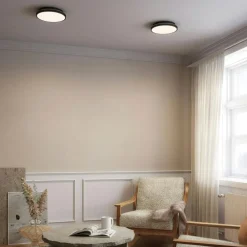 Plafon 20 Wall/Ceiling Lamp, Black / Brass