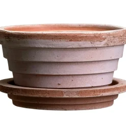 Planet Pot With Saucer Pink Ø25 cm