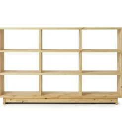 Plank Bookcase Pinewood, Low