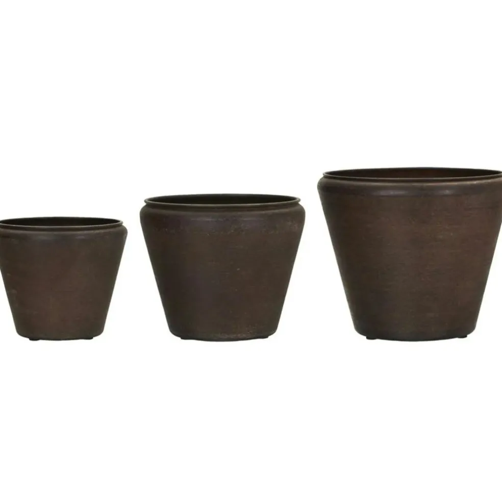 Planterare Funnel, Antik brun Pot Antique Brown