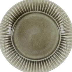 Pleat Plate 22 cm, Grey Brown