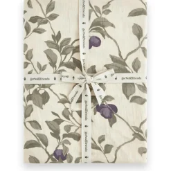 Plum Muslin Fitted Sheet, 140x200 cm