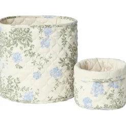 Plumbago Quilted Baskets 2-pack