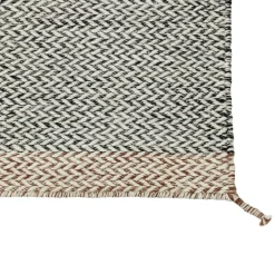 Ply Wool Rug 200x300 cm, Black / White