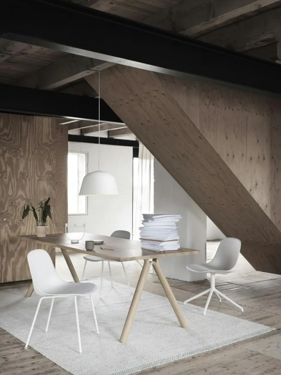 Ply Wool Rug 280x280 cm, Off-white