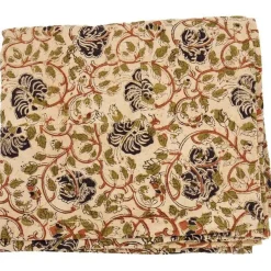 Poppy Table Cloth, Beige/Black